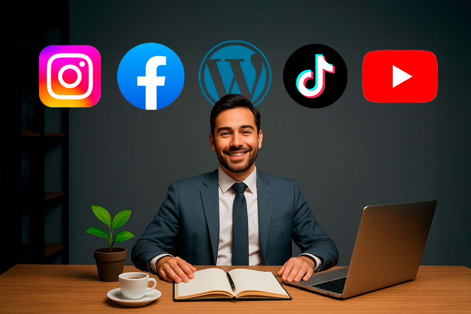 Presencia en redes sociales